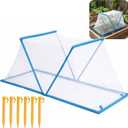 35" x 13" x 15" Foldable Garden Covers for Raised Beds, Garden Bed Insect Bird Netting Plant Cover, Garden Rows Pest Barrier Plant Protector Mesh for Protecting Vegetables Fruits Flowers