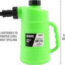 OEMTOOLS 87010 Battery Filler, 2 Liter Battery Water Filler, Distilled Water Jug with Auto Shutoff Nozzle, Spill Prevention, Heavy Duty Polyethylene Container