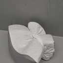 Kehangte Knee Pillow for Side Sleepers,Knee Pillow,Leg Pillow for Side Sleeping,Hip Pain and Smooth Spine Alignment Pillows,Memory Foam Ergonomic and with Cover and Removable Straps,White/Gray