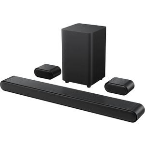 TCL 5.1ch Sound Bar with Wireless Subwoofer (S4510, 2023 - Model), Built-in Center Channel, 2 Rear Surround Sound Speakers, Dolby Audio, DTS Virtual:X, Bluetooth, Wall Mount / HDMI cable included