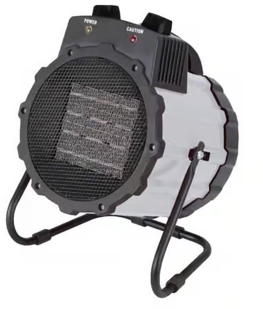 ProFusion Portable Ceramic Utility Heater with Thermostat — 1,500 Watt, 5,200 BTU, Model# FH16P-BM