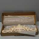 High Quality Wood Carved Natural Floral Corner Appliques Frame wooden Figurines Crafts Furniture Parts