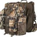 BLISSWILL Upgraded Hunting Backpack,With Padded Weapon Compartment for Bow RifleFor Deer and Elk HuntingHunting bag with Rain Cover(Forest Floor)