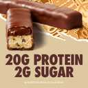 2 x Ghost Choco Chip Cookie Dough Protein Bar, 20g Protein, 4 ct, 9.2 oz | 2g Sugar, 250 Calories per Dual-Bar Pack, Caramel & Crisp Cookie Layers, Chocolatey Coating, Gym Bag Ready (EXP 09/26/26)
