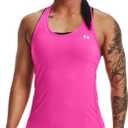 Under Armour Women's HeatGear Racer Tank ((652) Rebel Pink / / Iridescent)