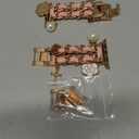 Rose Gold Watch Bands for Women Compatible with Apple Watch Band 38mm 40mm 41mm 42mm (S11/10) Adjustable Unique Charms Metal Strap Cowboy Chain Bracelet for iWatch Series 11/10/9/8/7/6/5/4/3/2/1/SE