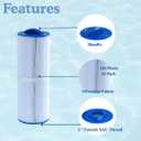 Malaka Spa Replacement Filter FD2007 Compatible with PWW50L 4CH-949 FC-0172, Hot Tub Replacement Filter Cartridge, 2-Pack