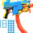 Nerf Rival Challenger MXXIV-1200 Motorized Blaster, Curved 12 Round Magazine, 18 Nerf Rival Accu-Rounds, Gifts for Teens