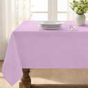 Softalker Rectangle Tablecloth, Waterproof & Stain Resistant Square Table Cloths Wrinkle Free Fabric Washable 210GSM Polyester Table Cover for Spring/Party/Outdoor - 54 x 54 inch,Lavender