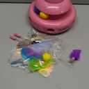 Automatic Cat Toys,4-in-1 InteractiveCat Toys for Bored Indoor Adult Cats, Electric Flying Butterfly,Rechargeable Moving Ambush Feather,Pink Kitter Toy Track Balls