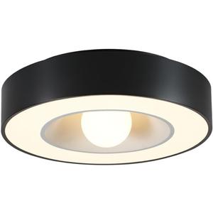 Black Circular Overhead Light Eye Protection Flicker Free Ceiling Lamp Bedroom Living Room Study Corridor Kitchen Foyer Creative Decorative Light