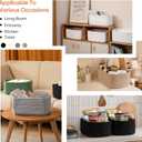 OIAHOMY 4 Pack 14.17 * 11.02 * 6.3IN Storage Baskets for Organizing Shelves, Woven Rope Baskets for Organizing Books, Clothes, Decorative Basket for Living Room, Nursery, Bedroom, Gift Basket, Grey