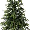 3FT Real Touch Artificial Norfolk Pine Tree Realistic Christmas Topiary Trees for Front Porch Decor Faux Shrubs Fake Greenery Potted Plants for Outdoor Indoor Home Decoration (1, Gradient Green)