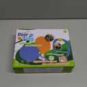 Glow-in-The-Dark Door Pong Ping Pong Trainer with 6 Rechargeable Balls - Door Frame Hanging Table Tennis Set, Indoor Outdoor Fun Ages 3+