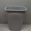 Rubbermaid Commercial Products Deskside Wastebasket/Trash Can, 10.25-Gallon/41-Quart, Gray, Plastic, Garbage Can for Home/Office, Fits Under Desk/Sink/Cabinet