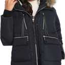 Women's Winter Thickened Down Jackets Long Down Coats Warm Parka with Hood, Size XS 