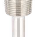 PIC Gauges TW-SS02-23S2 316 SS Standard Thermowell for Industrial Bimetal Thermometers, Stepped Style, 2-1/2" Stem Length, 1/2" NPT x 3/4" NPT, 0.260" Bore Diameter