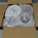 DINGPAl 4 Pack 8oz Double Wall Glass Coffee Mugs,Heat-resistant Borosilicate Glass Mug Cappuccino Espresso Tea Latte Cup with Handle,4 Spoons for Stirring Beverages in Bar,Cafe,or at Home