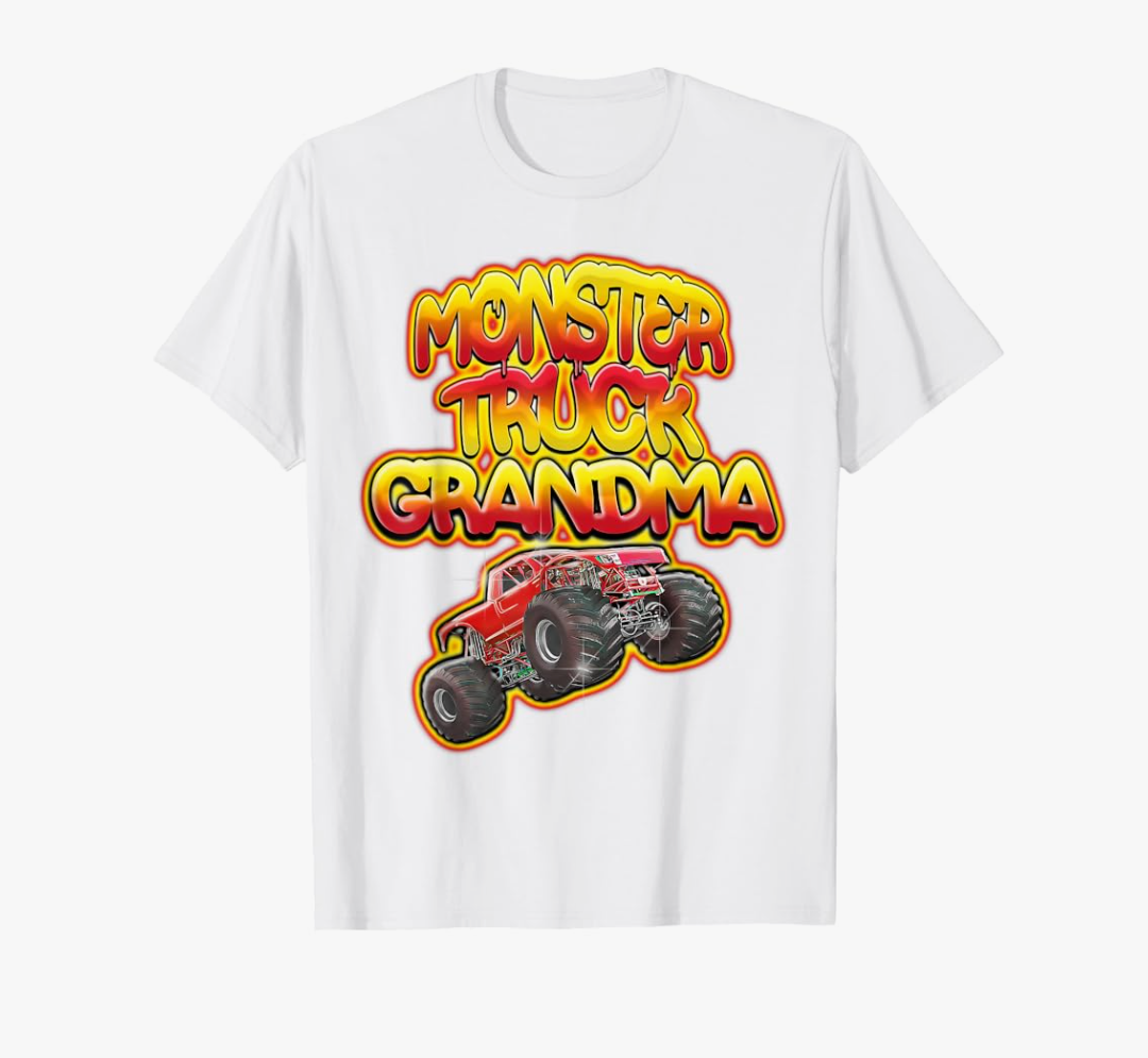 Brand: Monster Trucks Family Members
Monster Truck Grandma Hot Red Graffiti Style Funny T-Shirt,L