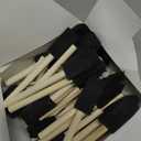 Foam Paint Brushes (48 Pack) 10 Sizes - Paint Sponge - Premium Foam Brushes - Lightweight & Durable - Sponge Paint Brush Assortment Ideal for Painting, Crafting, Acrylics, Stains, Varnishes (Black)