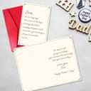 2 x Double-Sided Father's Day Card for Son from Mom Dad, Heartfelt New Dad Father's Day Card for Son, Blank Inside, 8" x 5.3"