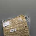 OIAHOMY Christmas Tree Collar, Wicker Holiday Tree Skirt & Stand Base Cover,Paper Rope Christmas Decor, Natural27 inch