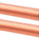 1/2"(13mm) OD 99.9% Copper Tube 0.5mm Wall  300mm Length  2Pcs, Pure Copper Tubing 110 Copper Seamless Round Tubing for Refrigerator, Jewellery and Industry