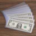 2 x 30 Pack Dollar Bill Protector Sleeves,Waterproof Scratch-Resistant Top-Load Dollar Bill Holders for Collectors Hard Plastic Display Cases,Organizer for Collectors