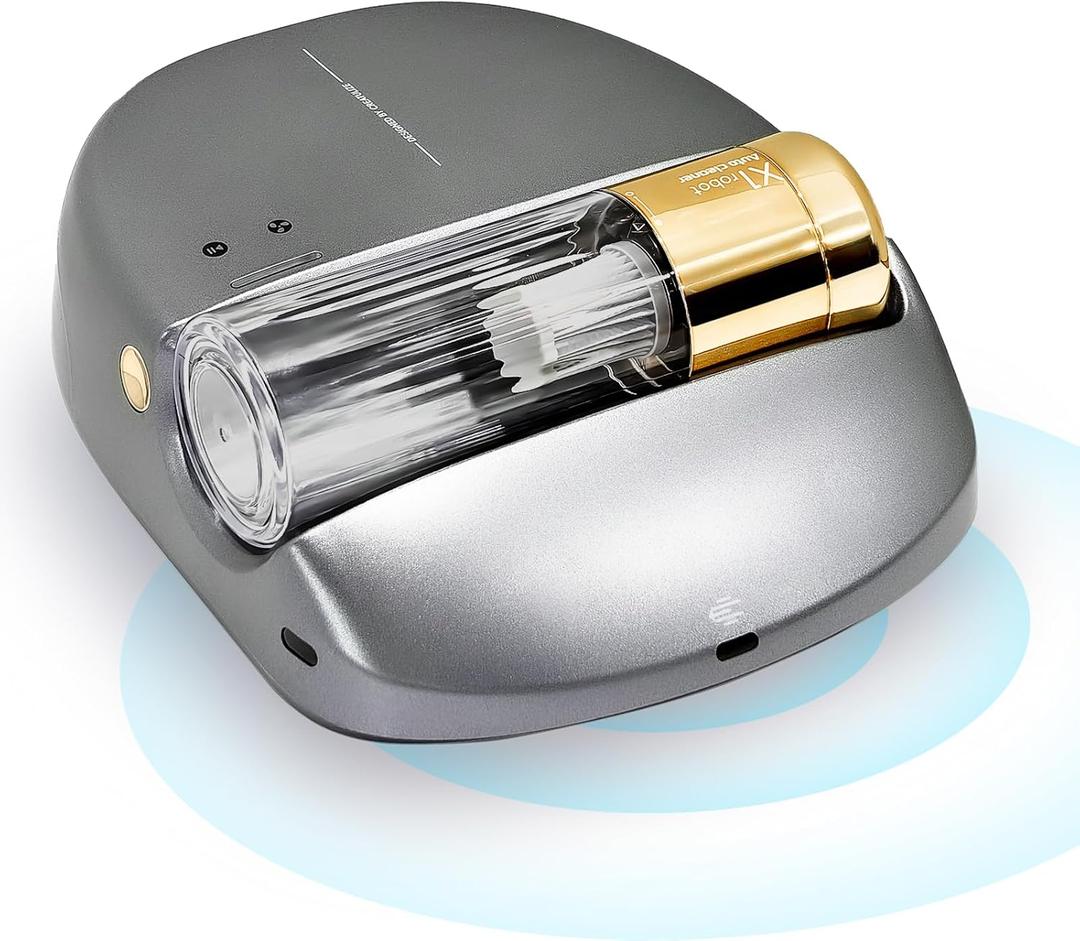 Cordless Rechargeable X1 Bed Vacuum Robot 1-Click Deep Cleaning,Mattress Vacuum Cleaner 14AW Strong Suction 270nm Deep Ultraviolet Lamp,Specially Designed for Mattresses,Auto for Pet Hair and Dust