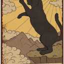 Vintage Cat Tin Sign Retro Tarot Card Metal Sign Poster Wall Art Decor Bathroom Dorm Room Home Decor - Fool