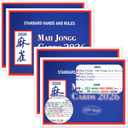 Foleto 4Pcs 2026 New mah-Jong Cards Guide Rules American Official Revision | Mahjong 2026 Mahjong Card - Large Print