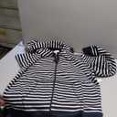 Amazon Essentials Men's Full-Zip Fleece Hoodie (X-Large, Navy White Stripe)