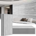 48 in. x 24 in. Natural Flexible Soft Stone Wall Panels, 4-Pack(31.2 Sq Ft), Flexible & Bendable, Textured Interlocking Waterproof Stone Siding for Interior & Exterior Walls, Gray