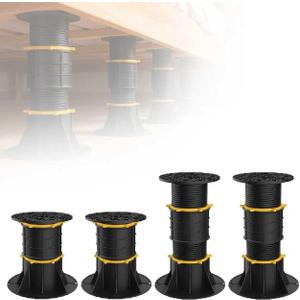 4-Pack Bed Support Legs,Adjustable Height Bed Frame Support Legs for Bed Center Slat.Bed Legs Replacement Parts for Bed Frame.
