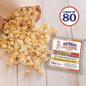 2.5 Ounce Popcorn, Salt and Oil All-in-One Packets – Case of 80, BBD: 09/19/2027