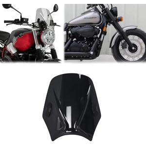 Suitable for Phantom 750 SHADOW 1998-2024 2023 2022 windshield windshield windshield with bracket motorcycle parts shadow phantom 750 (Black)