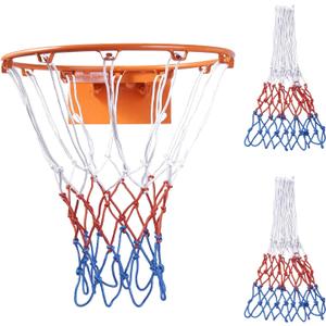 Heavy Duty Basketball Nets 2 Pack, 12-Loop Professional All-Weather Replacement - Upgraded Thick Anti-Whip Design, Fade & Tangle Resistant for Standard Indoor/Outdoor Hoops