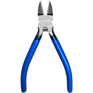 Wire Cutters, 6 inch, KAIHAOWIN Precision Flush Cutters Ultra Sharp Wire Cutters for Crafting Side Cutters Wire Snips Spring Loaded Dikes Wire Cutter for Jewelry Making, Blue with Black Handle