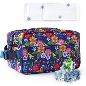 Leakproof Freezable Snack Bag Reusable Cooler Insulated Lunch Box, 5.9''H
