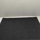 Bungalow Flooring Waterhog Door Mat, 2' x 3' Made in USA, Durable and Decorative Floor Covering, Skid Resistant, Indoor/Outdoor, Water-Trapping, Squares Collection, Charcoal (1'11" x 2'11" (Rectangular), Charcoal)