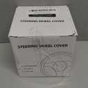 Valleycomfy Steering Wheel Cover for Women Men Bling Bling Crystal Diamond Sparkling Car SUV Wheel Protector Universal Fit 15 Inch (Black with Black Diamond, Standard Size(14" 1/2-15" 1/4))