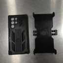 FNTCASE for Samsung Galaxy S22 Ultra Case: Built-in Screen Protector & Kickstand & Belt-Clip Holster, Full-Body Dual Layer Rugged Heavy Duty Shockproof Protective Phone Cover-Black