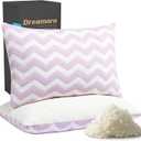 Dreamara Cooling Bed Pillows Queen Size Set of 2  Adjustable Loft Shredded Memory Foam Pillows for Side, Back & Stomach Sleepers, Supportive & Breathable for Hot Sleepers (Mauve)