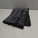 Spring Couch Throw Pillow Covers 24x24 Set of 2, Decorative Soft Euro Velvet Neutral Chenille Pillow Covers with Elegant Design for Sofa Bed Living Room Home Decor, Black