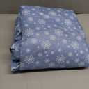 Cal King Christmas Blue Snowflakes Sheet Set - Holiday Xmas Pattern Bedding Set - Deep Pockets - Snug Fit - 4 Piece - Wrinkle Free - Comfy Festive Winter - Holiday Sheets for Women, Men, Kids & Teens