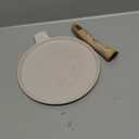 JEETEE Crepe Pan Nonstick, 9.5 inch Comales Para Tortillas Griddle Pan for Stove Top, Granite Coating Flat Pancake Pan Dosa Tawa, PFOA FREE and Induction Compatible (Beige)