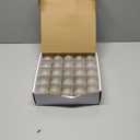 Novelty Lights Incandescent G50 Globe Replacement Bulbs - Outdoor Individual Bulbs for Events, Holiday Parties, Patios, and More - E17/C9 Intermediate Base, 7 Watt Lights (Frosted White, 25 Pack)