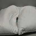 SNUG&COZY Luxury Goose Down Feather Pillow Inserts - 20x20IN, Double Layered Down-Proof Design, Ultra-Soft Cover, High Fill Weight, Pack of 2, White