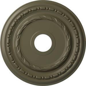 Ekena Millwork CM17DUPTF Dublin Ceiling Medallion, 17 7/8"OD x 3 5/8"ID x 1 1/4"P, Hand-Painted Painted Turtle