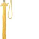 2 x FtyFty Unisex Adult Matte Graduation Cap with Tassel Year Charm (Black)